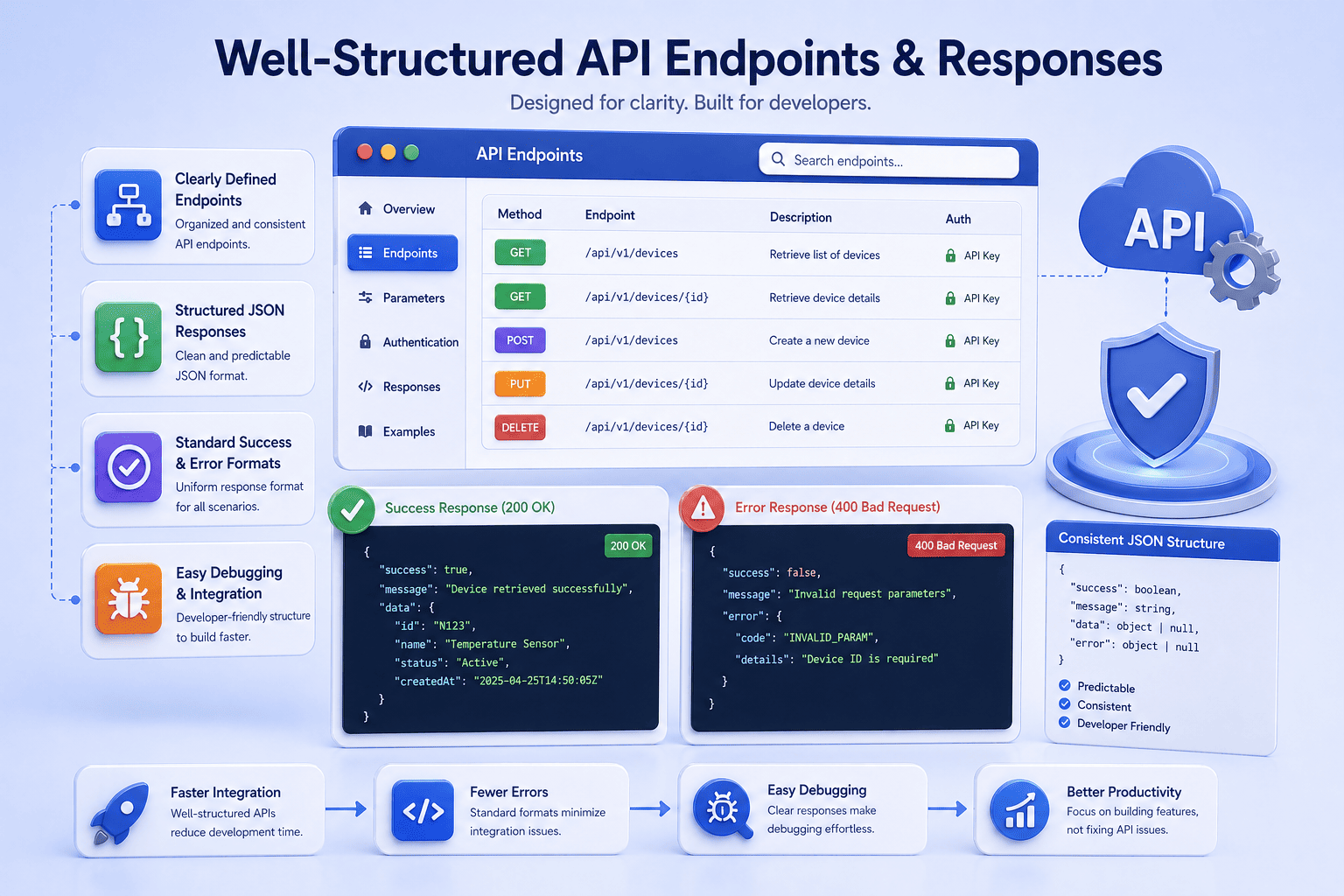 Well-Structured API Endpoints & Responses